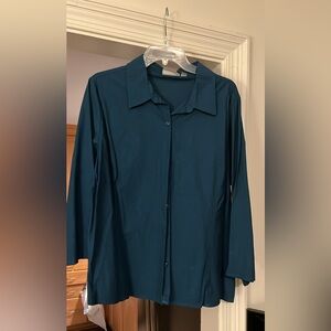 Teal Button-Up Shirt